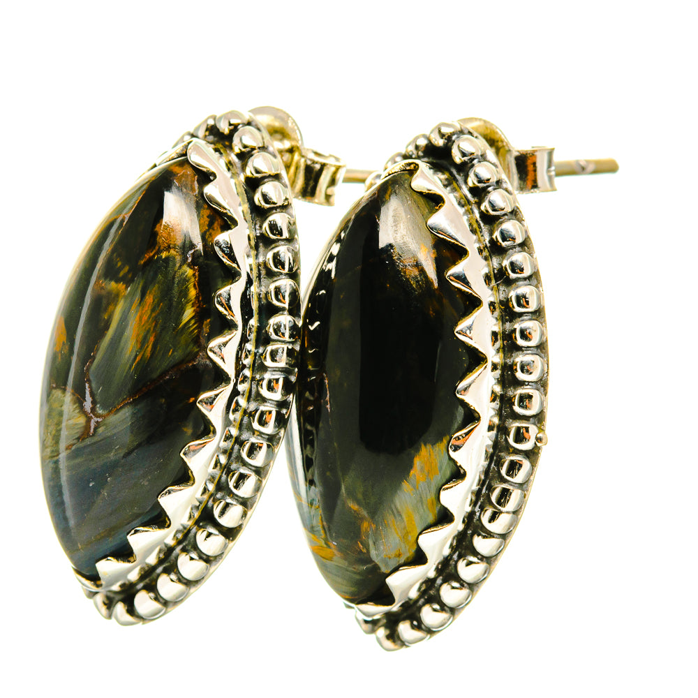 Pietersite Earrings handcrafted by Ana Silver Co - EARR418926