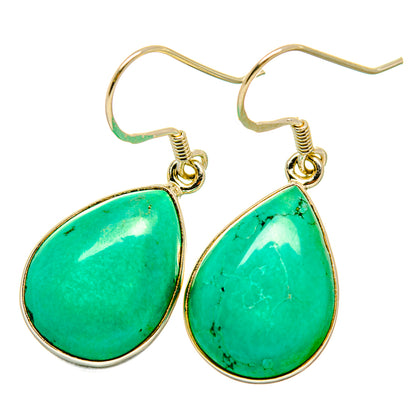 Arizona Turquoise Earrings handcrafted by Ana Silver Co - EARR418937