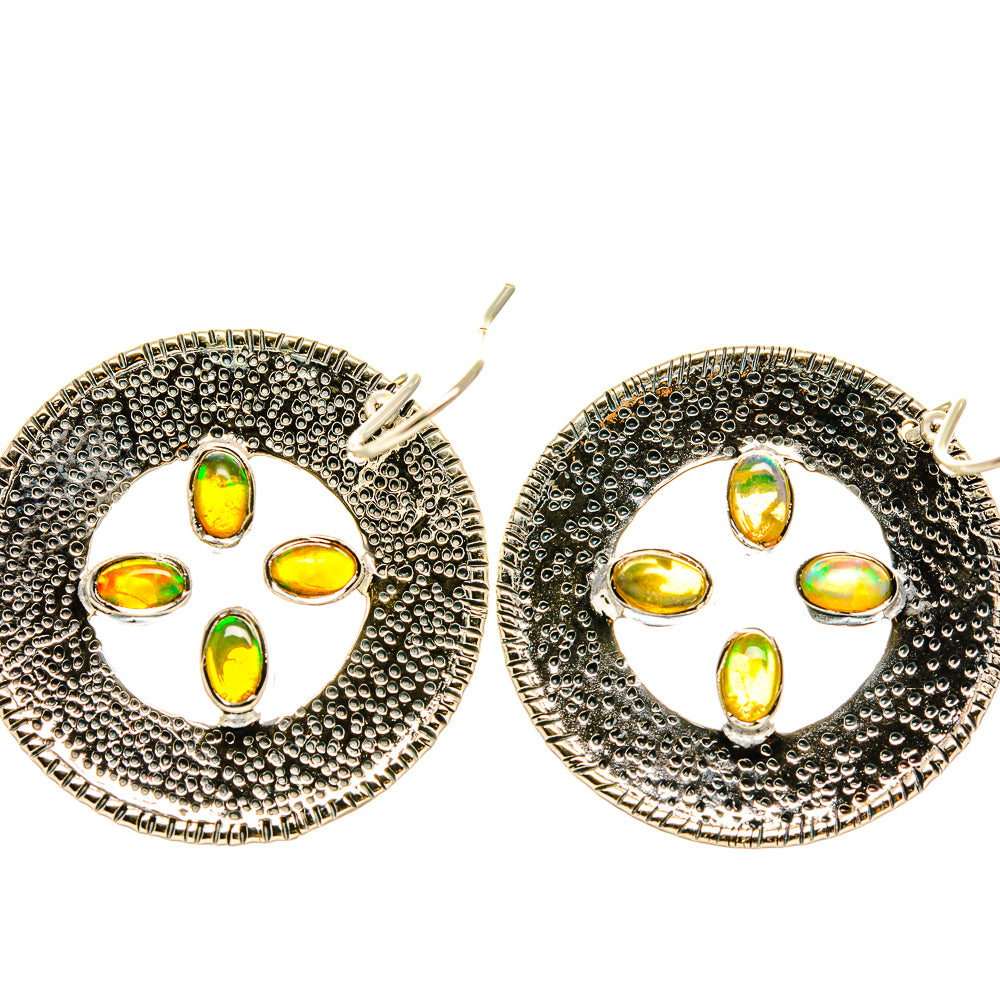 Ethiopian Opal Earrings handcrafted by Ana Silver Co - EARR418942