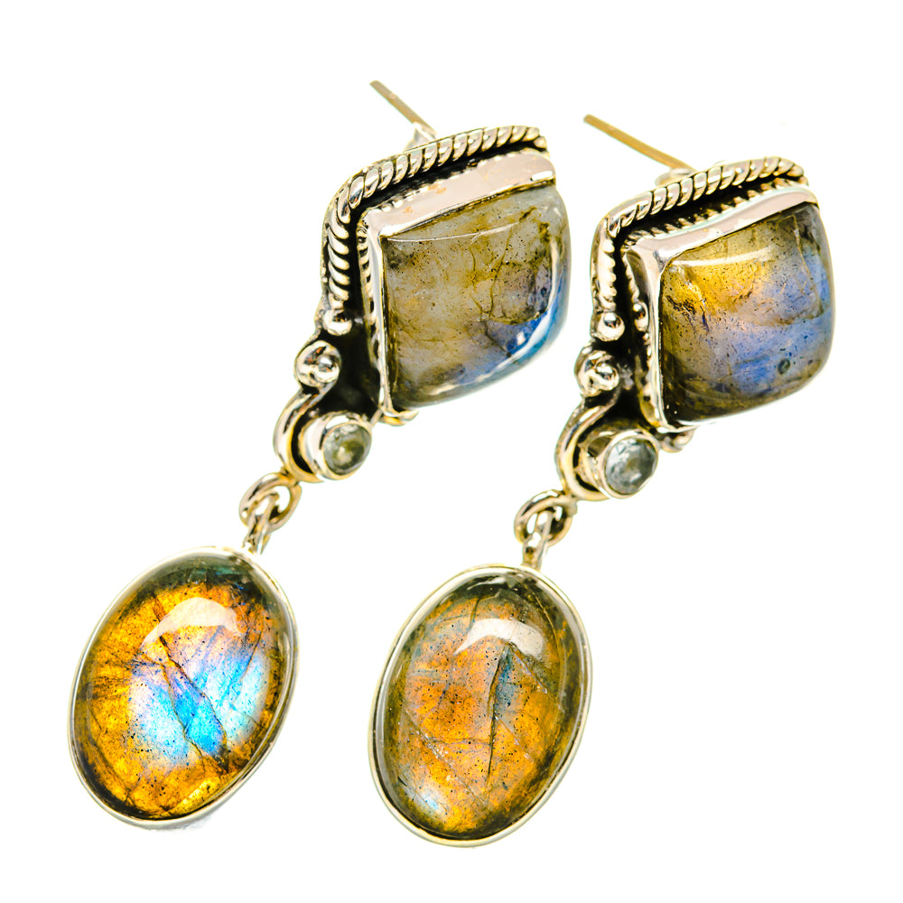 Labradorite Earrings handcrafted by Ana Silver Co - EARR418954