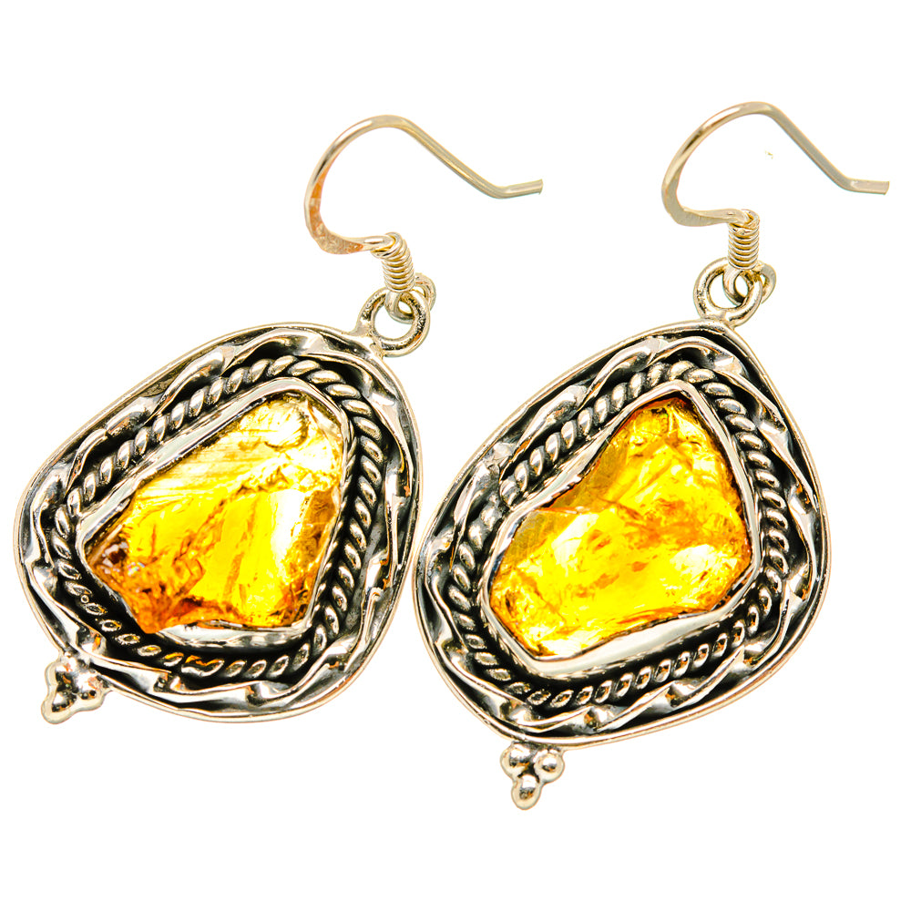 Citrine Earrings handcrafted by Ana Silver Co - EARR418958