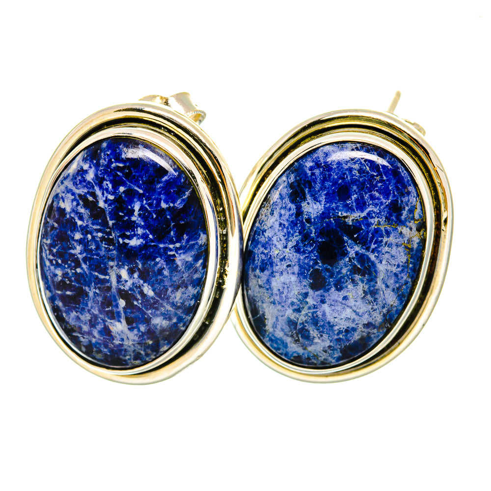 Sodalite Earrings handcrafted by Ana Silver Co - EARR418964