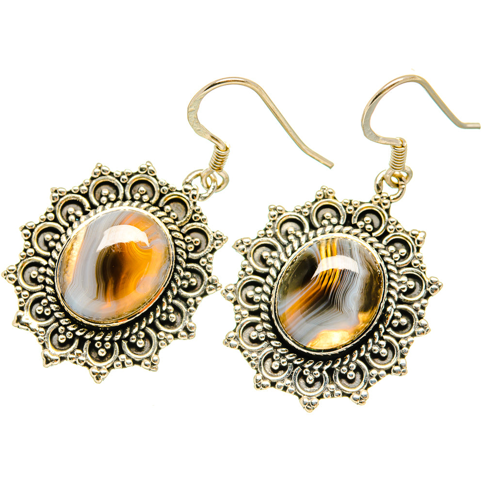 Montana Agate Earrings handcrafted by Ana Silver Co - EARR418968