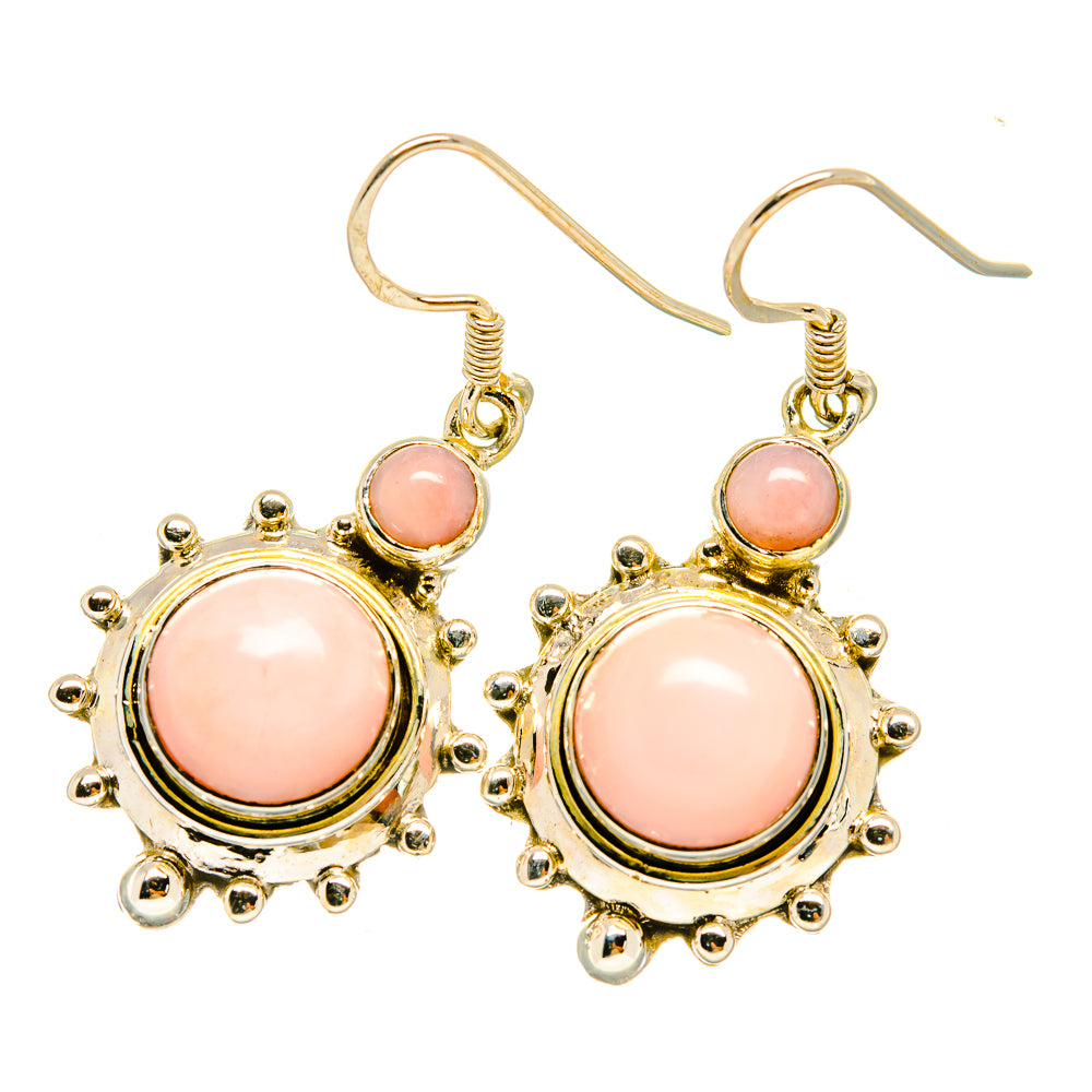 Pink Opal Earrings handcrafted by Ana Silver Co - EARR418980