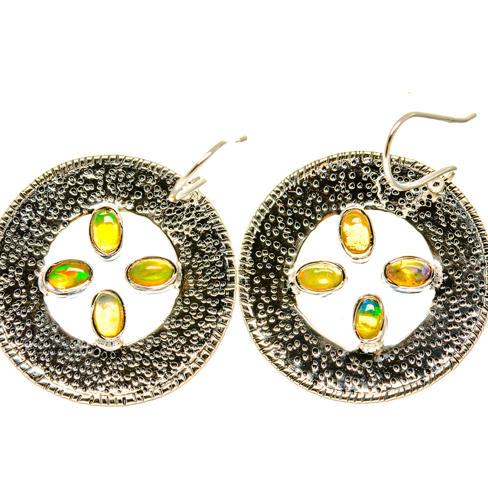 Ethiopian Opal Earrings handcrafted by Ana Silver Co - EARR418982