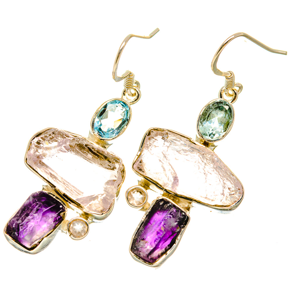 Rainbow Moonstone Earrings handcrafted by Ana Silver Co - EARR418987