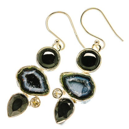 Coconut Geode Druzy Earrings handcrafted by Ana Silver Co - EARR418990