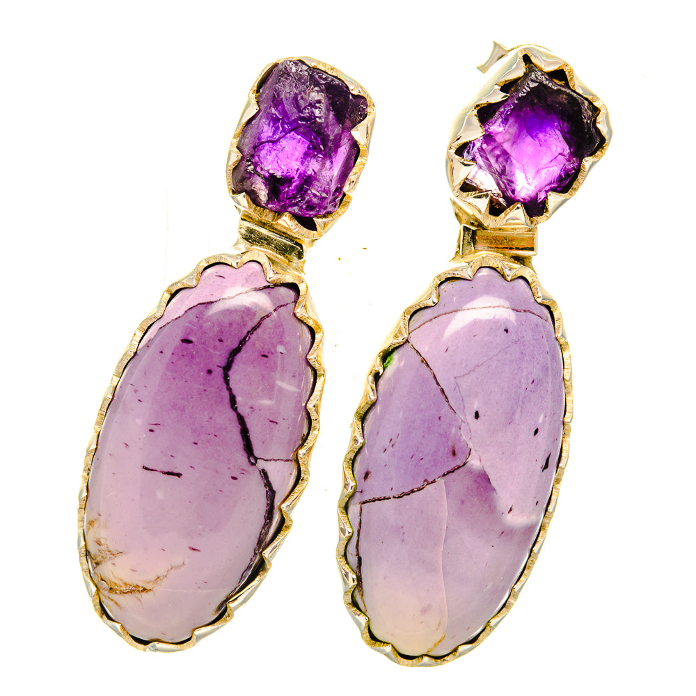 Phosphosiderite Earrings handcrafted by Ana Silver Co - EARR418992