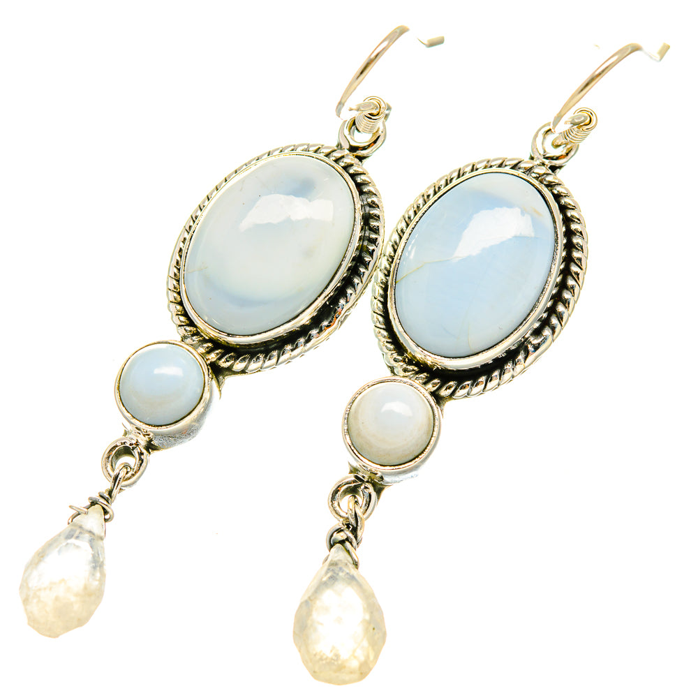 Owyhee Opal Earrings handcrafted by Ana Silver Co - EARR418993