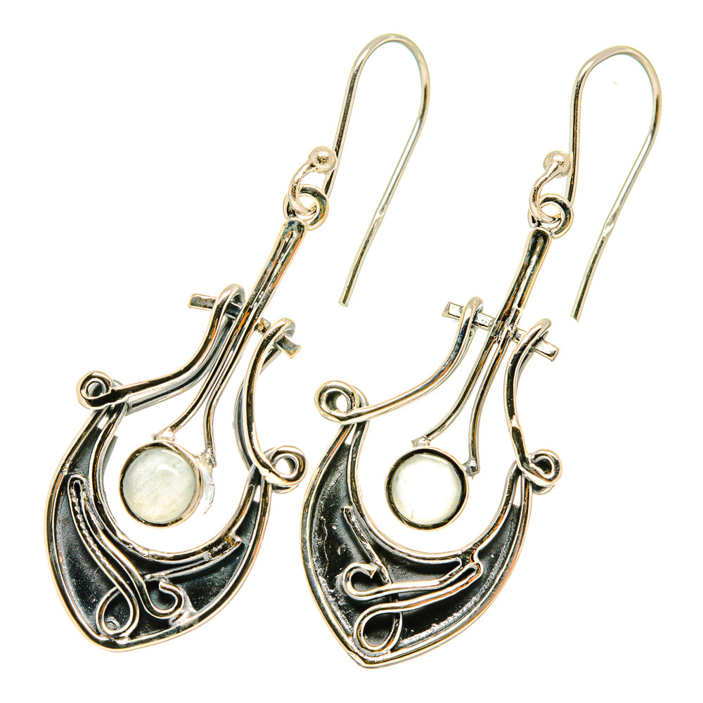Aqua Chalcedony Earrings handcrafted by Ana Silver Co - EARR418994