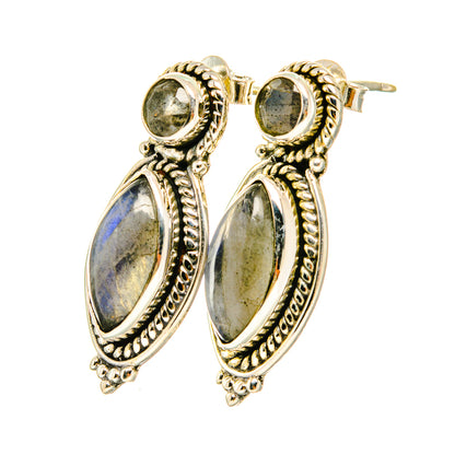 Labradorite Earrings handcrafted by Ana Silver Co - EARR419001