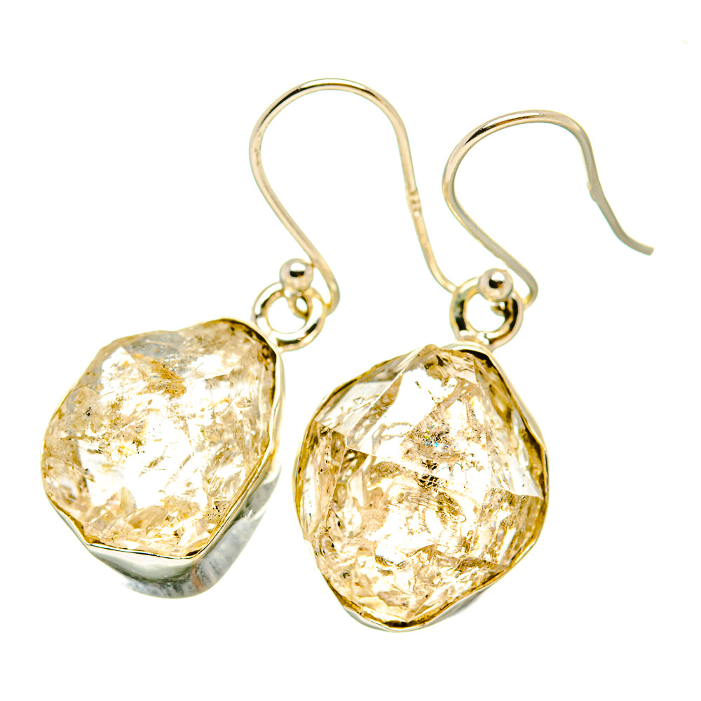 Herkimer Diamond Earrings handcrafted by Ana Silver Co - EARR419005
