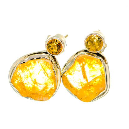 Citrine Earrings handcrafted by Ana Silver Co - EARR419009