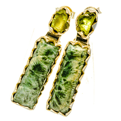 Seraphinite Earrings handcrafted by Ana Silver Co - EARR419016