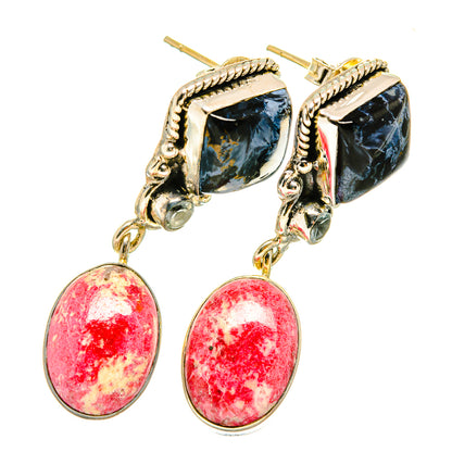 Pietersite Earrings handcrafted by Ana Silver Co - EARR419018
