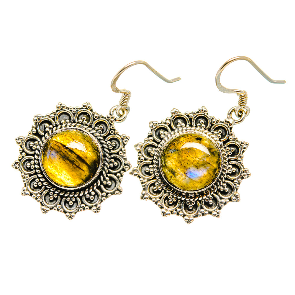 Labradorite Earrings handcrafted by Ana Silver Co - EARR419023