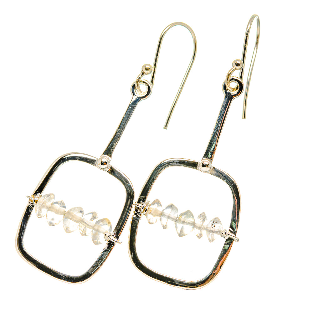 White Quartz Earrings handcrafted by Ana Silver Co - EARR419025