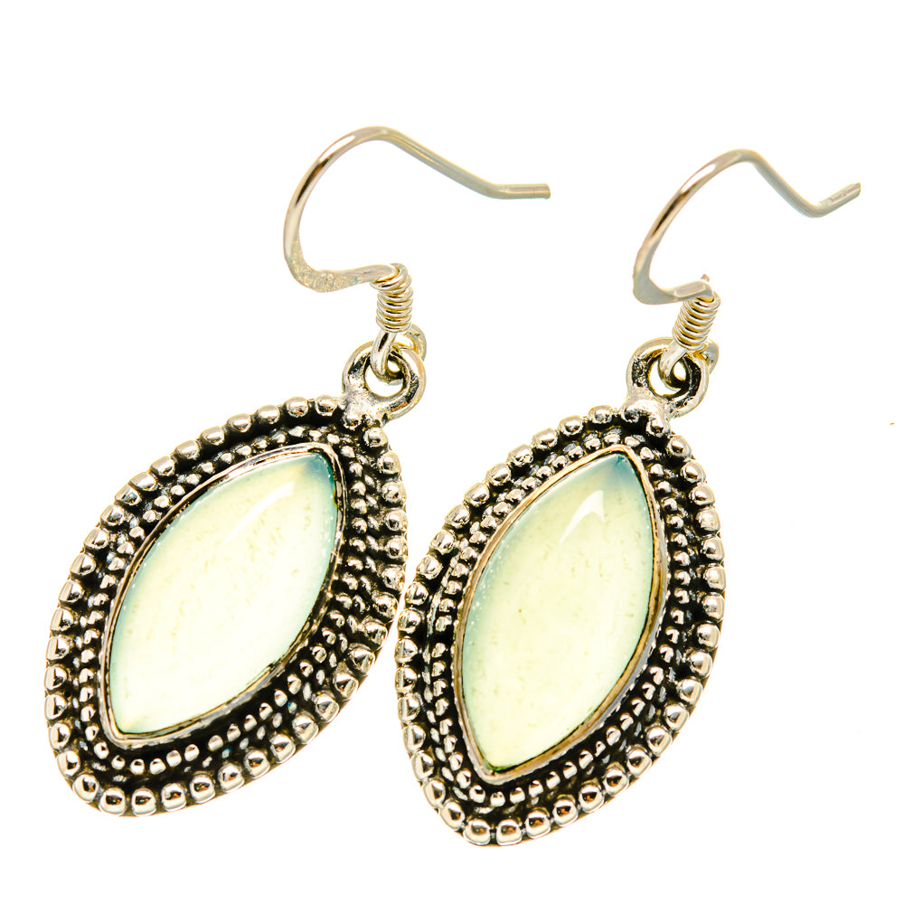 Aqua Chalcedony Earrings handcrafted by Ana Silver Co - EARR419030