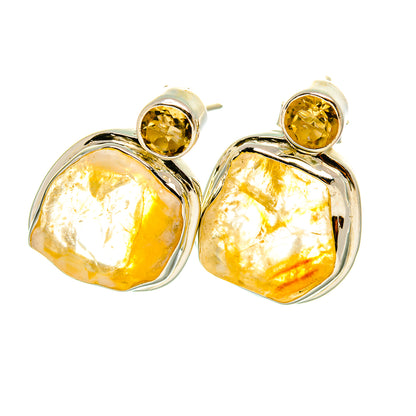 Citrine Earrings handcrafted by Ana Silver Co - EARR419041