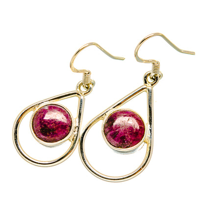Russian Eudialyte Earrings handcrafted by Ana Silver Co - EARR419044