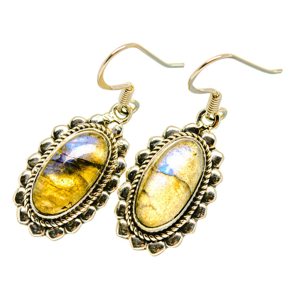 Labradorite Earrings handcrafted by Ana Silver Co - EARR419051