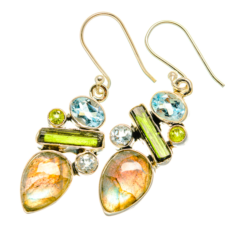 Labradorite Earrings handcrafted by Ana Silver Co - EARR419061