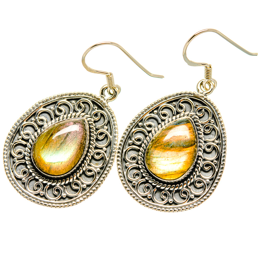 Labradorite Earrings handcrafted by Ana Silver Co - EARR419064