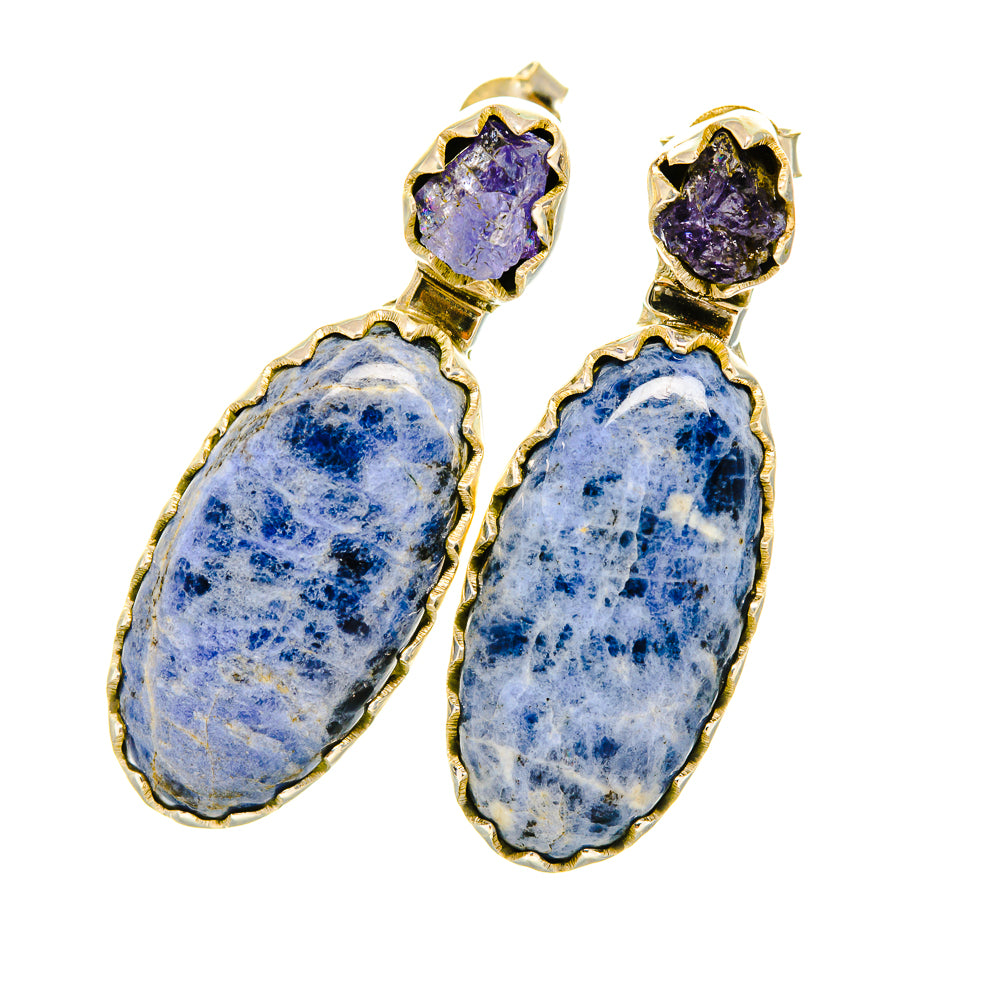Sodalite Earrings handcrafted by Ana Silver Co - EARR419080