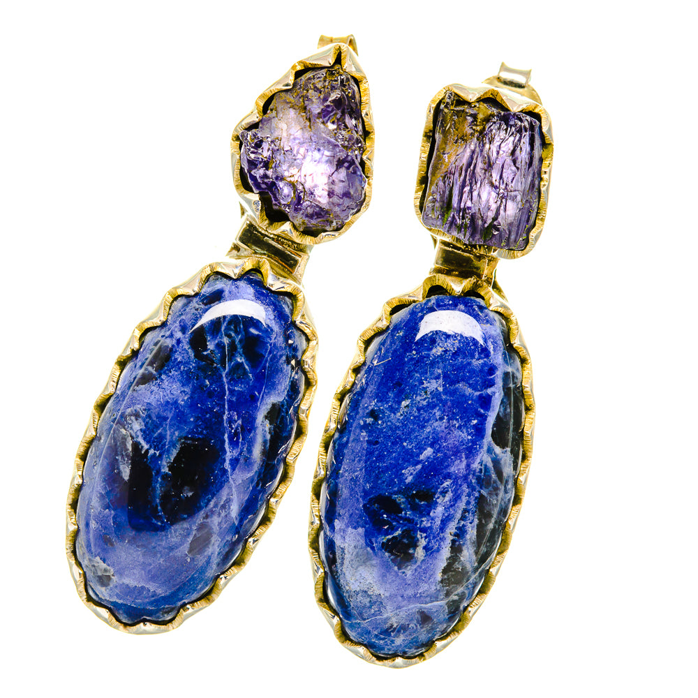 Sodalite Earrings handcrafted by Ana Silver Co - EARR419092