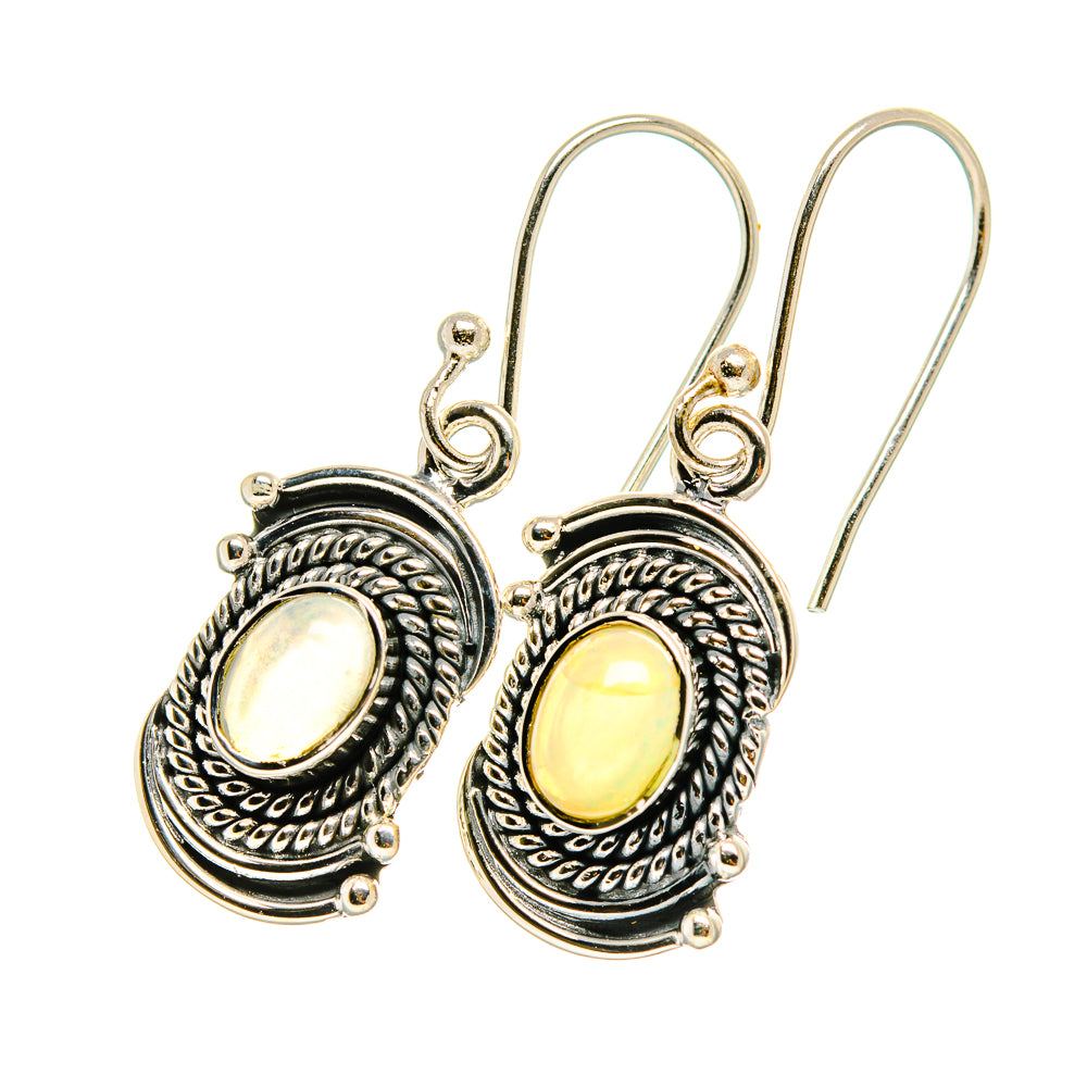 Ethiopian Opal Earrings handcrafted by Ana Silver Co - EARR419100