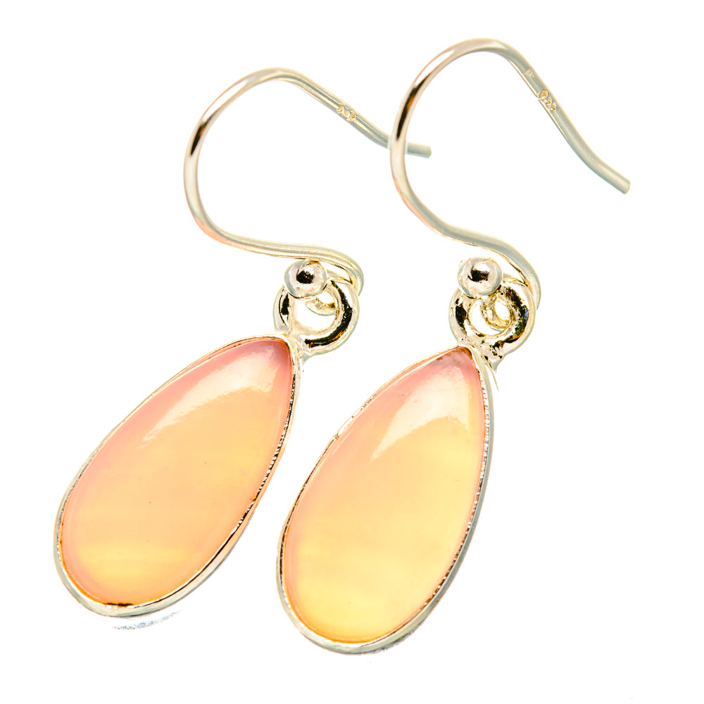 Pink Opal Earrings handcrafted by Ana Silver Co - EARR419116