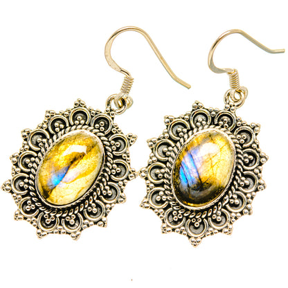 Labradorite Earrings handcrafted by Ana Silver Co - EARR419117