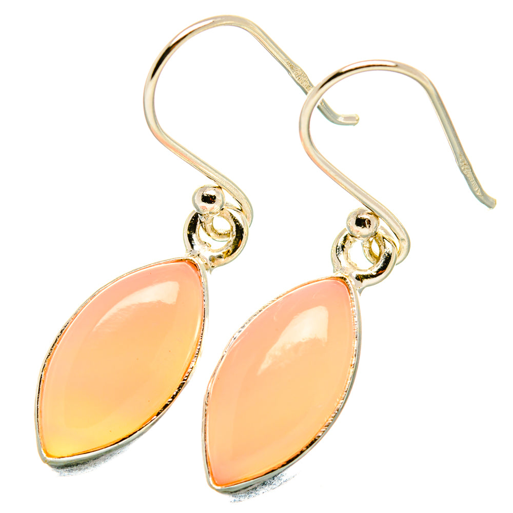 Rose Quartz Earrings handcrafted by Ana Silver Co - EARR419120