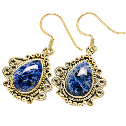 Sodalite Earrings handcrafted by Ana Silver Co - EARR419123
