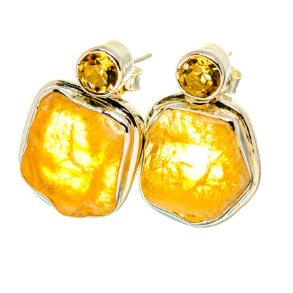 Citrine Earrings handcrafted by Ana Silver Co - EARR419124