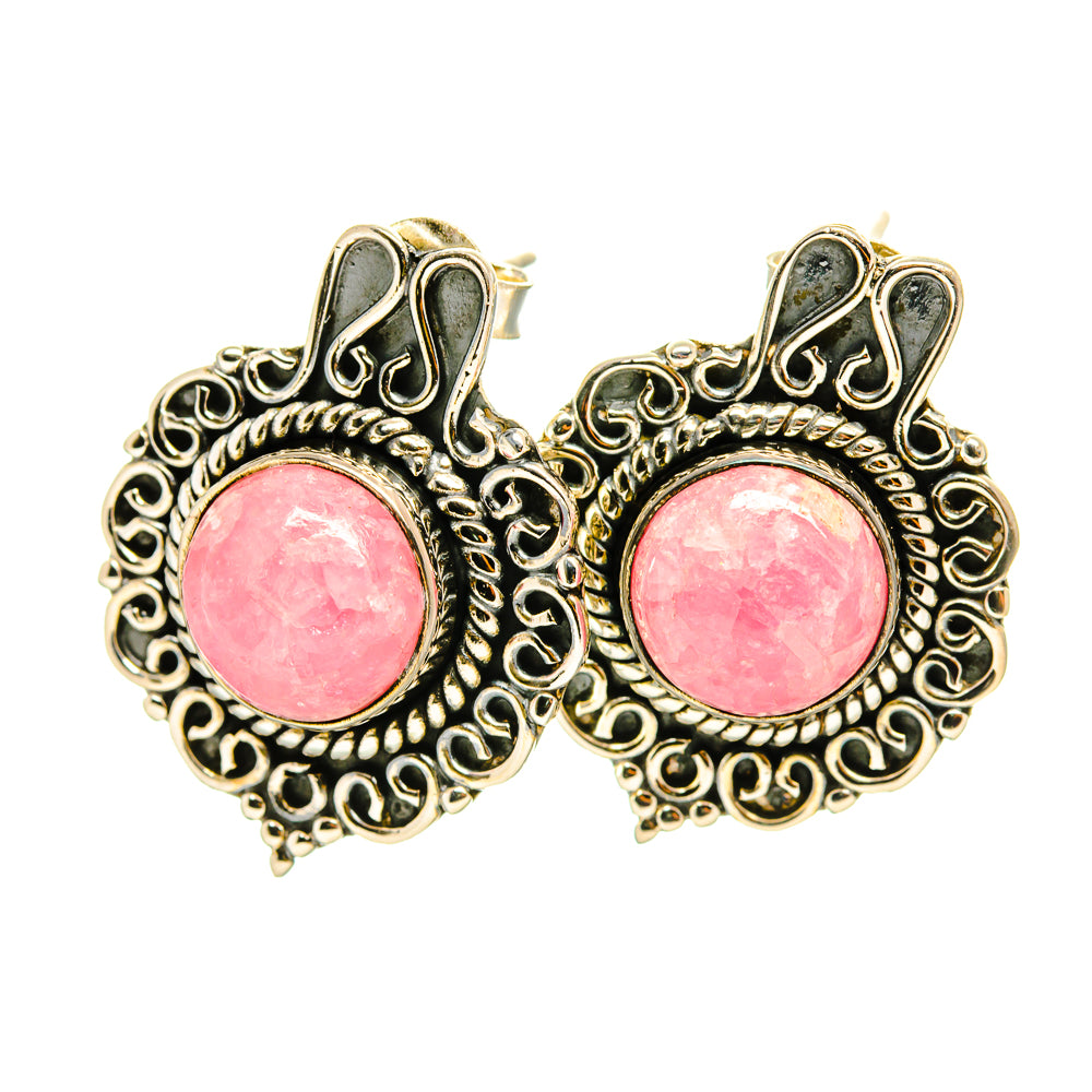 Rhodochrosite Earrings handcrafted by Ana Silver Co - EARR419134