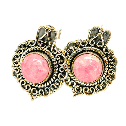 Rhodochrosite Earrings handcrafted by Ana Silver Co - EARR419134