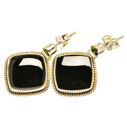 Black Onyx Earrings handcrafted by Ana Silver Co - EARR419135