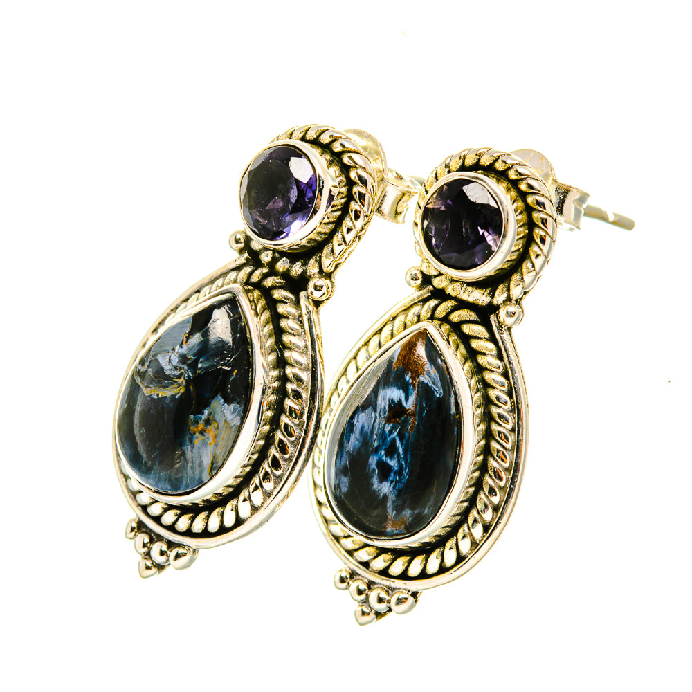 Pietersite Earrings handcrafted by Ana Silver Co - EARR419141