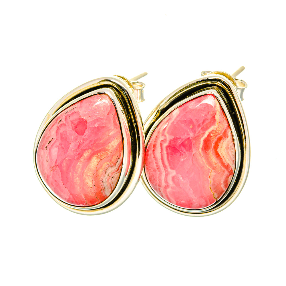 Rhodochrosite Earrings handcrafted by Ana Silver Co - EARR419143