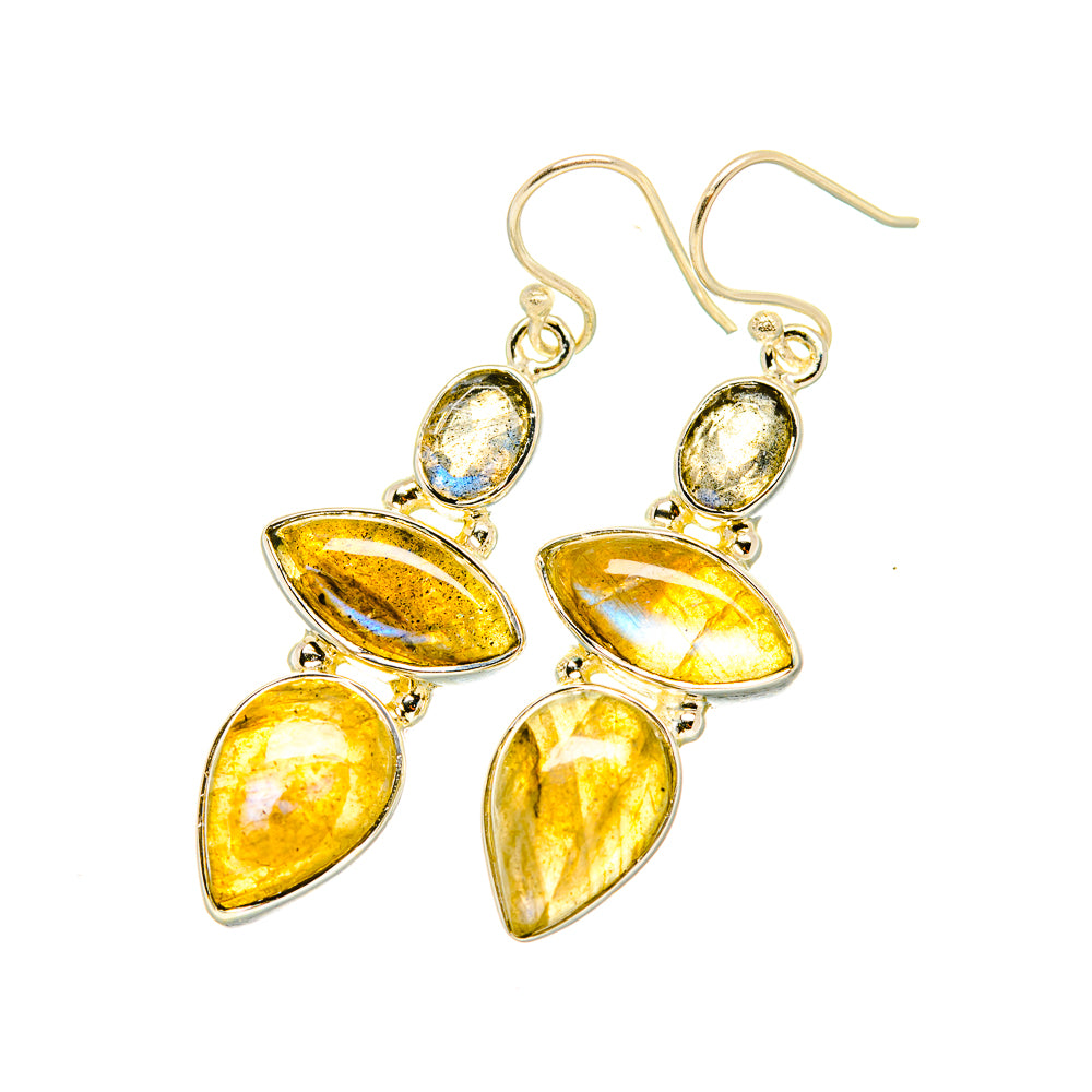 Labradorite Earrings handcrafted by Ana Silver Co - EARR419153