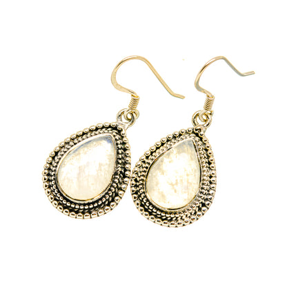 Rainbow Moonstone Earrings handcrafted by Ana Silver Co - EARR419164