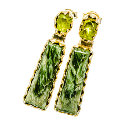 Seraphinite Earrings handcrafted by Ana Silver Co - EARR419170