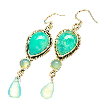 Amazonite Earrings handcrafted by Ana Silver Co - EARR419174