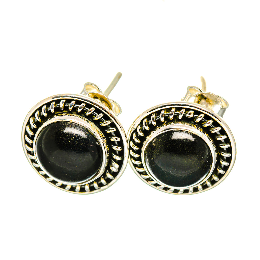 Black Onyx Earrings handcrafted by Ana Silver Co - EARR419181