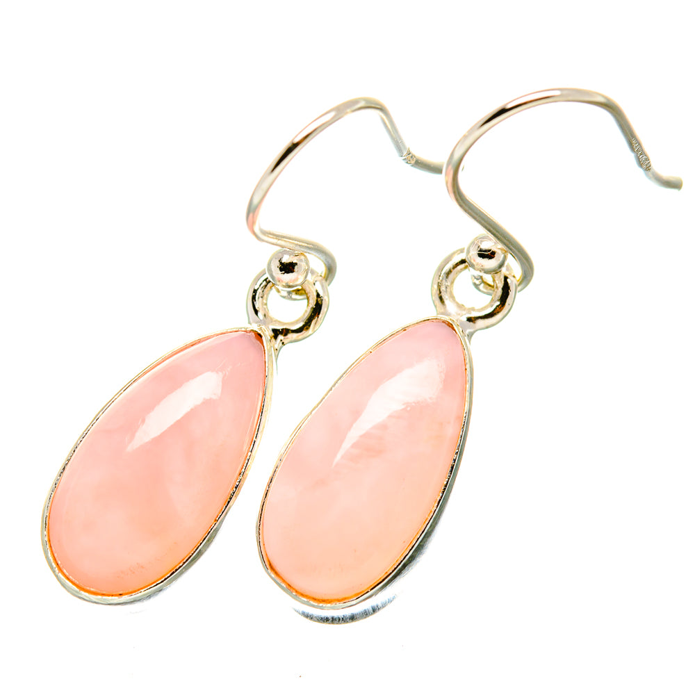 Pink Opal Earrings handcrafted by Ana Silver Co - EARR419183