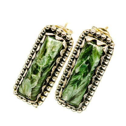 Seraphinite Earrings handcrafted by Ana Silver Co - EARR419188