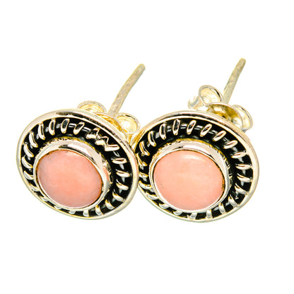 Pink Opal Earrings handcrafted by Ana Silver Co - EARR419192