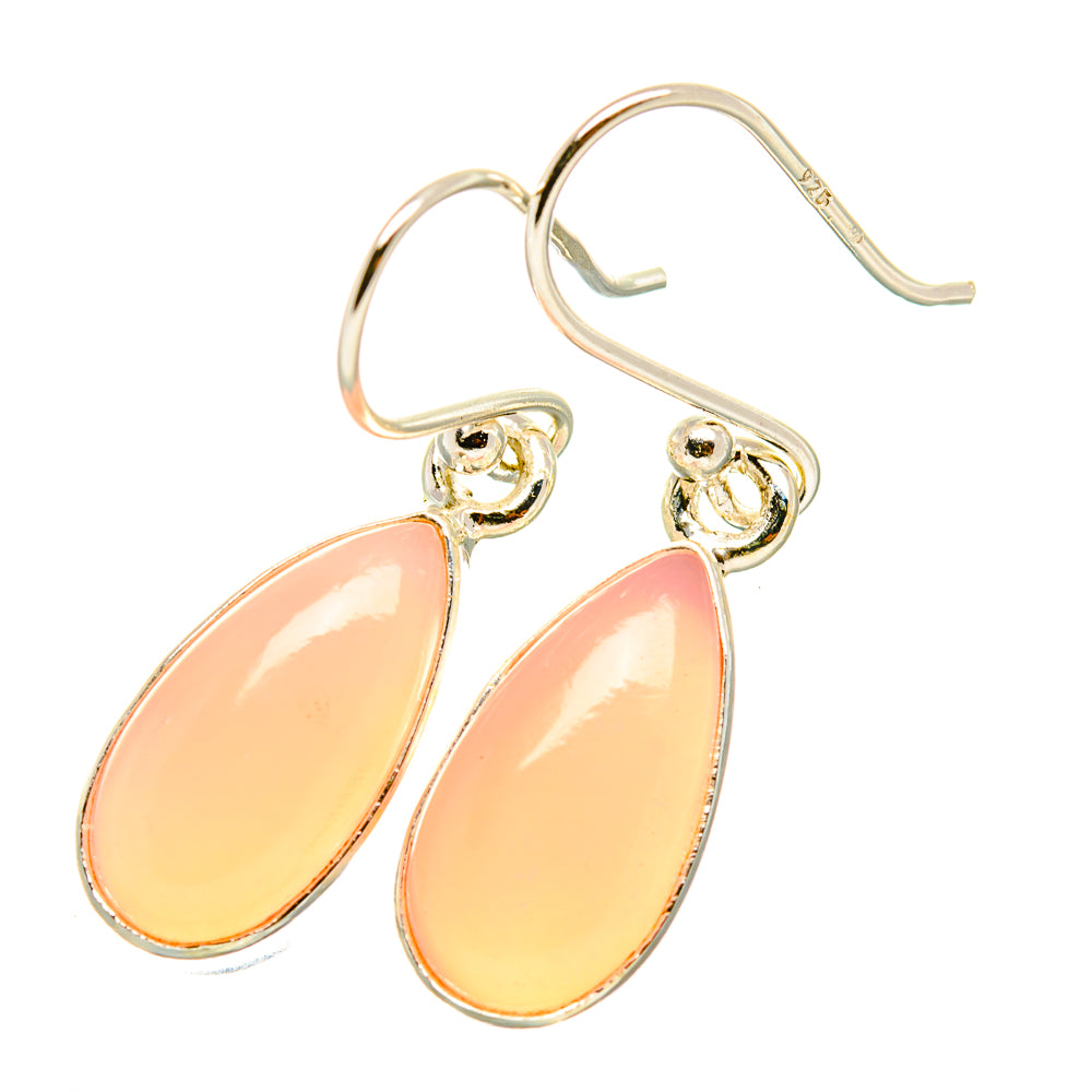 Pink Opal Earrings handcrafted by Ana Silver Co - EARR419193