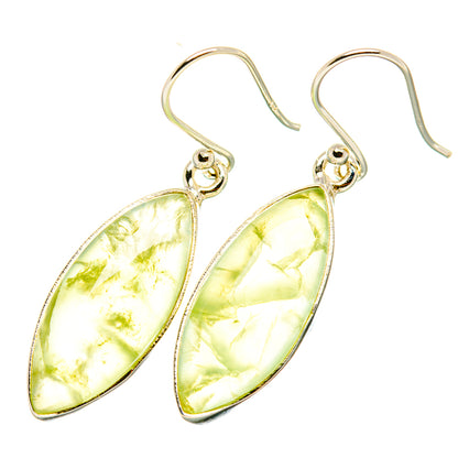 Prehnite Earrings handcrafted by Ana Silver Co - EARR419199